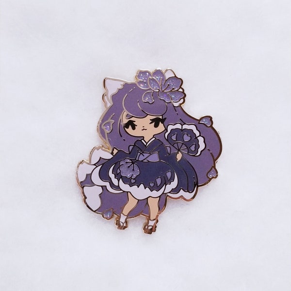 Purple Kitsune Pin - Limited Edition