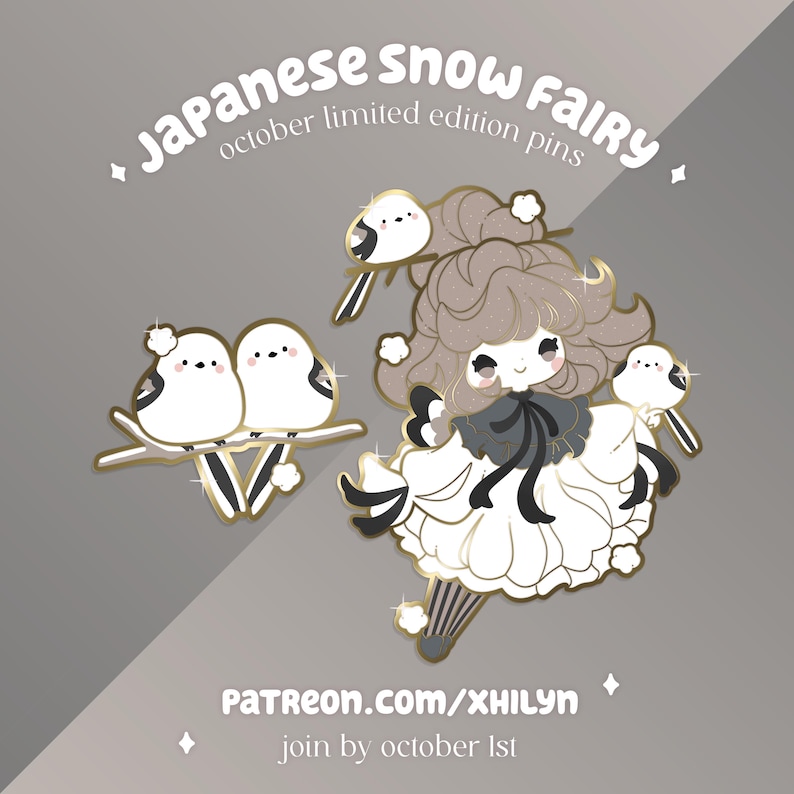 Japanese Snow Fairy Pins - October 2024 | Pin Vault Limited Edition - Etsy