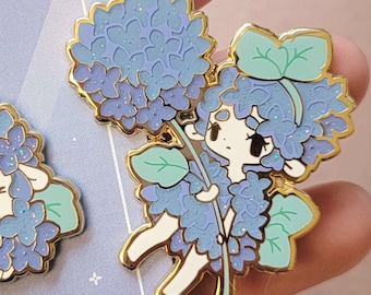 Hydrangea Pin - August 2022 | Pin Vault Limited Edition