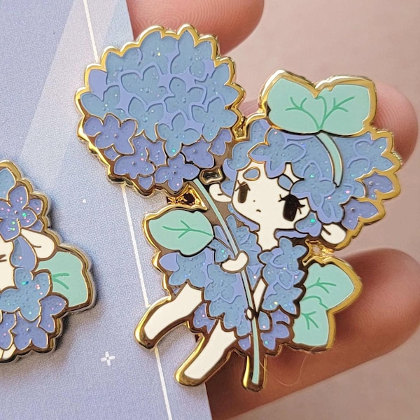 Hydrangea Pin - August 2022 | Pin Vault Limited Edition