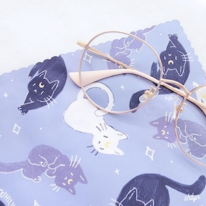 Moon Cats Microfiber Cloth