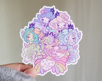 Mermaid Princesses ~ Weatherproof Vinyl Sticker