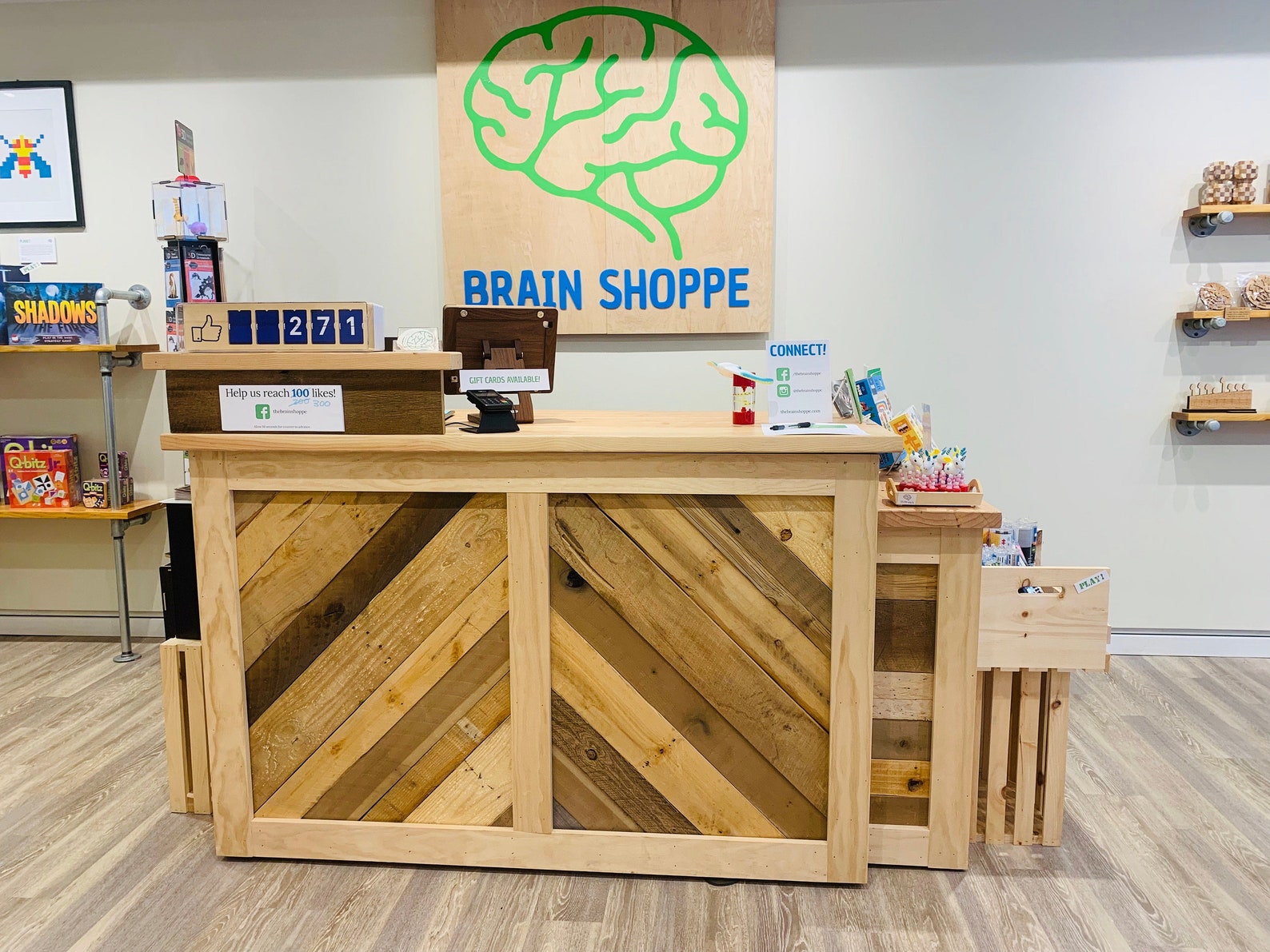 Mostrador de madera recuperada Estación Barista Cafetería | Etsy