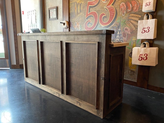 Reception desk clearance for boutique
