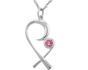 The Mommy Pendant - Mother Embracing Child Birthstone Necklace with Choice of Metal & Birthstones