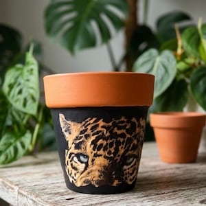 Cheetah Planter - Etsy