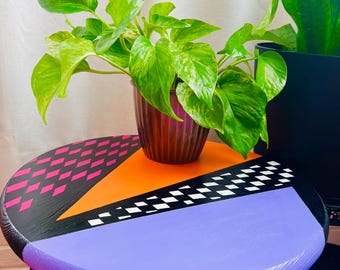 Retro Style End Table: Mid-Century Modern Plant Stand