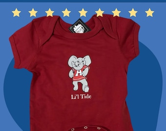 Alabama Lil Al Crimson Tide Baby Outfit
