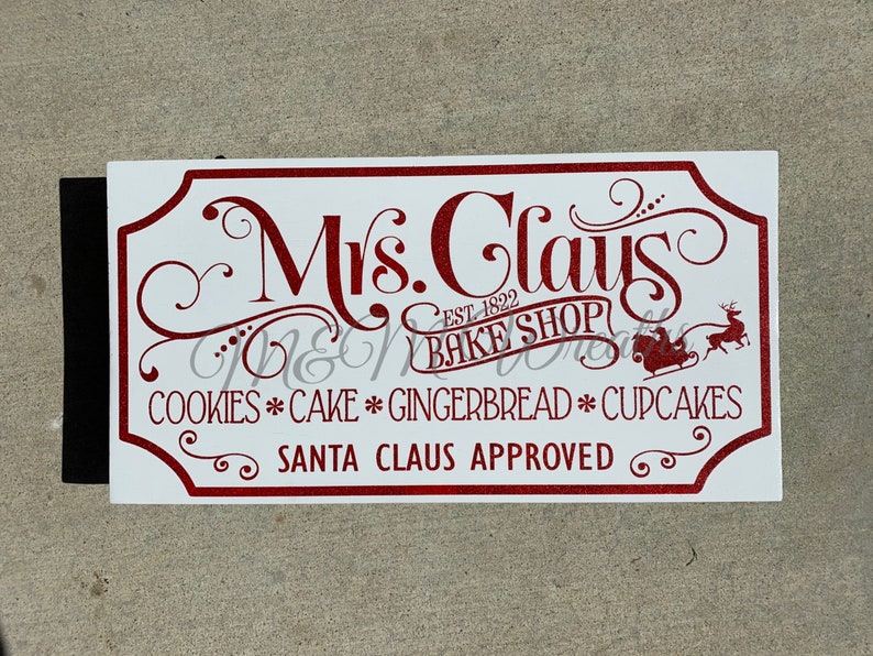 Mrs. Claus Bakery SVG Mrs. Claus Bakery Cut File Mrs. Claus Etsy