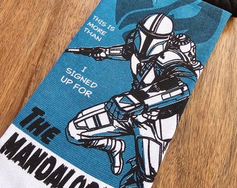 Oven Hanging Towel -- Disney The Mandalorian Towel -- This is the Way -- This is More than I Signed Up For -- Star Wars Towel