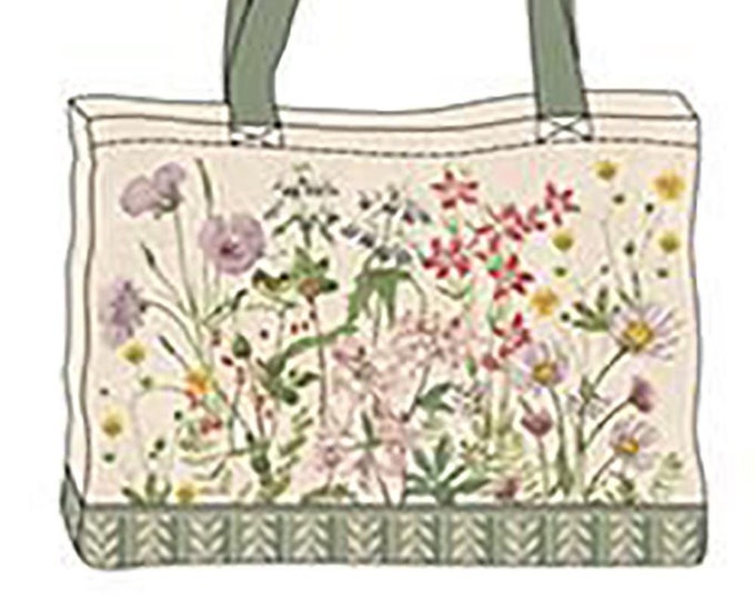 Botanical Journal 24" Canvas Tote Panel // Marcus C650863P MULTI