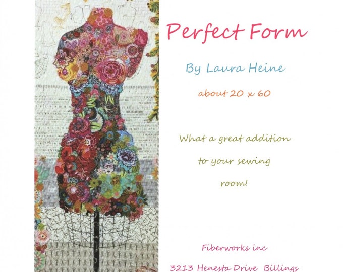 Perfect Form Collage Quilt Pattern by Laura Heine for Fiberworks LHFWPF