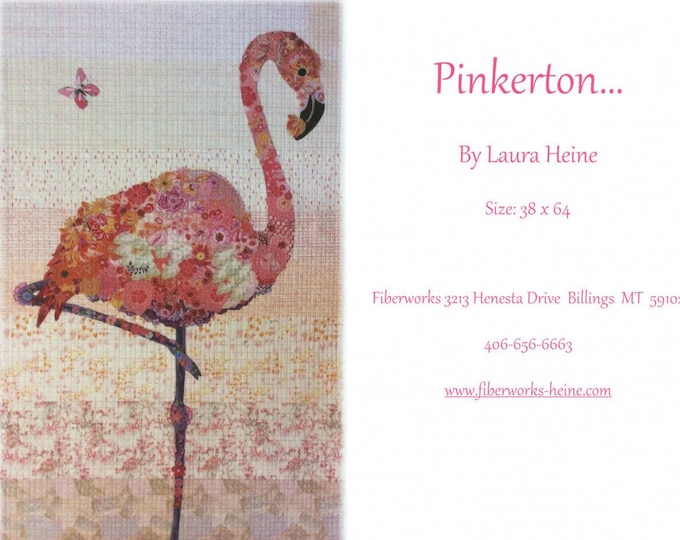 Pinkerton Collage Quilt Pattern by Laura Heine for Fiberworks LHFWPINK