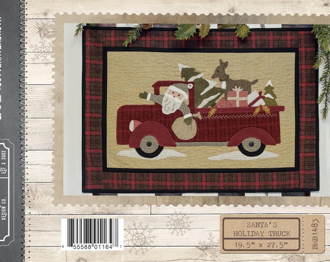 Santa's Holiday Truck Wool Pattern by Buttermilk Basin 1483