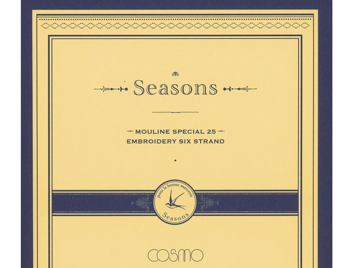 Cosmo // Lecien Corp. Seasons Embroidery Floss Color Card CC/LEN-SEA