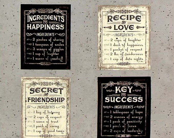 Life's Recipes 24" Fabric Panel // Windham Fabrics 52436P-1
