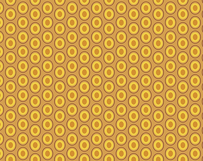 AGF Oval Elements Mustard Fabric // Art Gallery OE-921 by the Half Yard