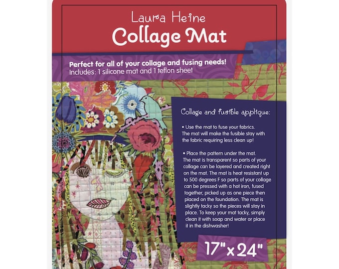Laura Heine Collage Fusing Mats 17" x 24" // Fiberworks FWLHCM