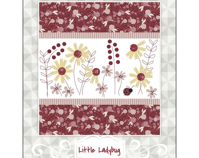Little Ladybug Quilt Pattern by Meags & Me MEM128 featuring Ladybug Mania by Clothworks