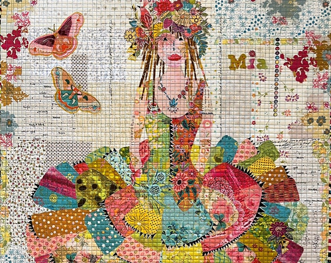 Mia Collage Quilt Pattern by Laura Heine for Fiberworks LHFWMIA