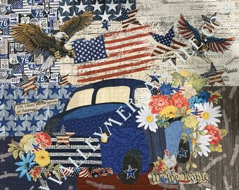 Truck Collage Fabric Bundle for Laura Heine's Teeny Tiny Pattern #2 FBWTT2 // Certified Laura Heine Instructor