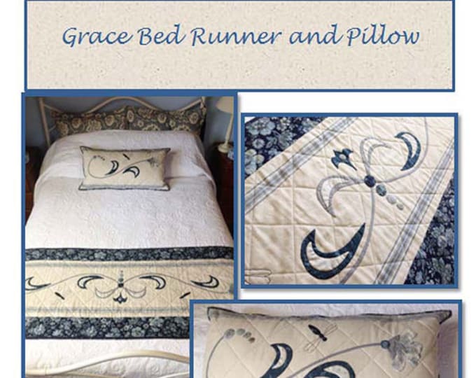 Grace Bed Runner And Pillow by Pieces to Treasure Made with Moda Toweling PTT 114