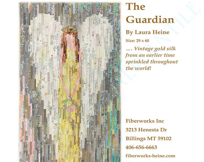 The Guardian Angel Collage Pattern by Laura Heine for Fiberworks LHFWGUARD