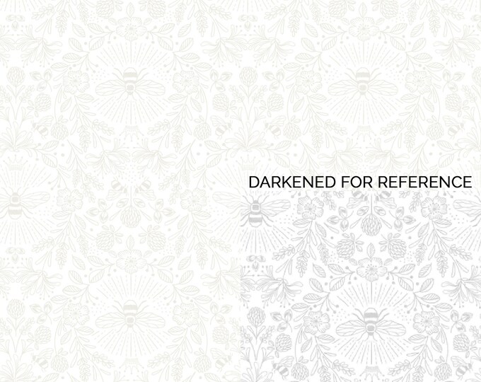 REMNANT 11" Tiny Tonals Queen BEE Fabric // Lewis & Irene AW22 LEITT1-1