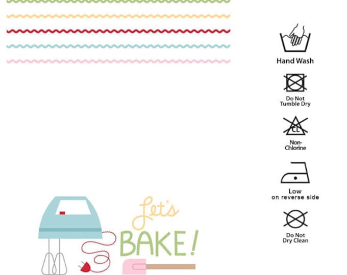 Let's Bake Kitchen Tea Towel by Lori Holt of Bee in my Bonnet for Riley Blake Designs TT-8552