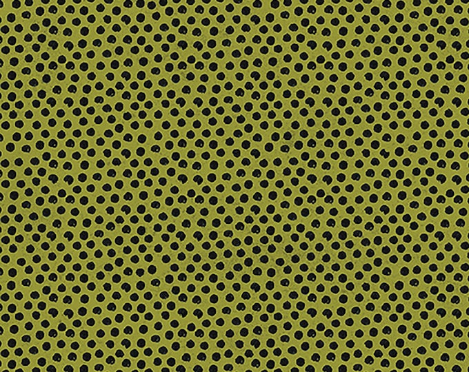 On The Farm Dots Fabric // Contempo 9455-44 Moss by the Half Yard