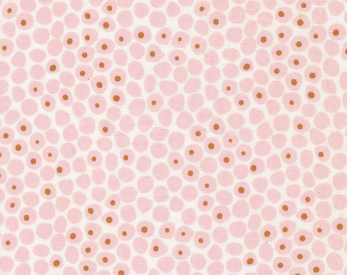 Lazy Afternoon Flowing Blenders Dots Fabric // Moda 1782 12 Blush by the HALF YARD