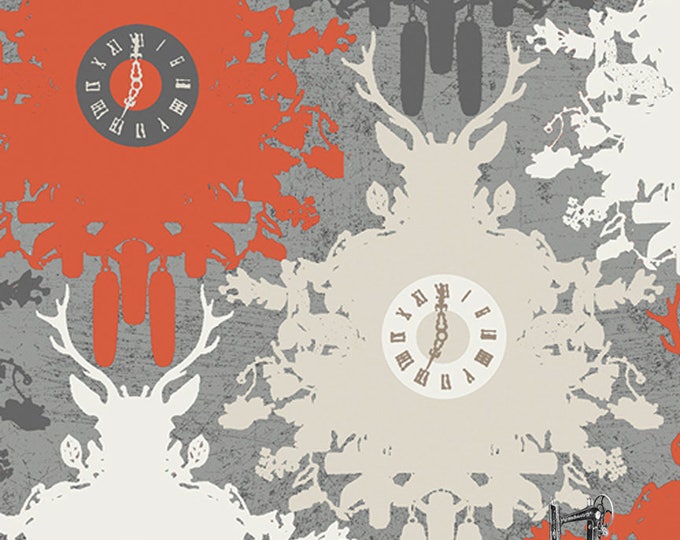 SALE Indelible Time is Deer Ember Fabric by Katarina Roccella for Art Gallery Fabrics IDL-2220 PER yard