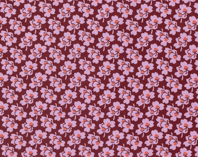 Eternal Sunshine Pansies Fabric // Amy Butler // Free Spirit PWAB163.AMBER by the Half Yard