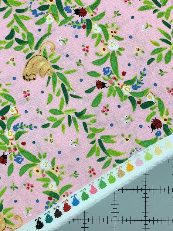 Ladybird Pink Swag Fabric // Freespirit PWDF321.PINK by the