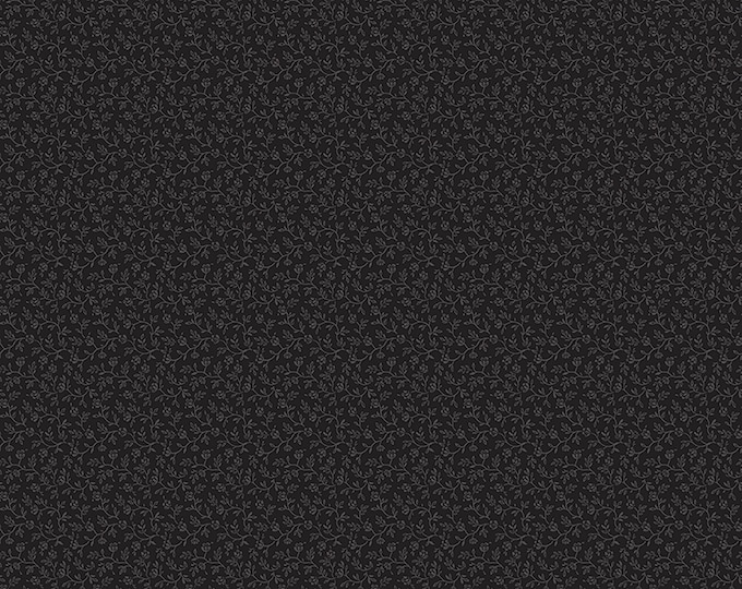 Christmas at Buttermilk Acres Vine Fabric // Riley Blake Designs C10904 Black by the HALF YARD