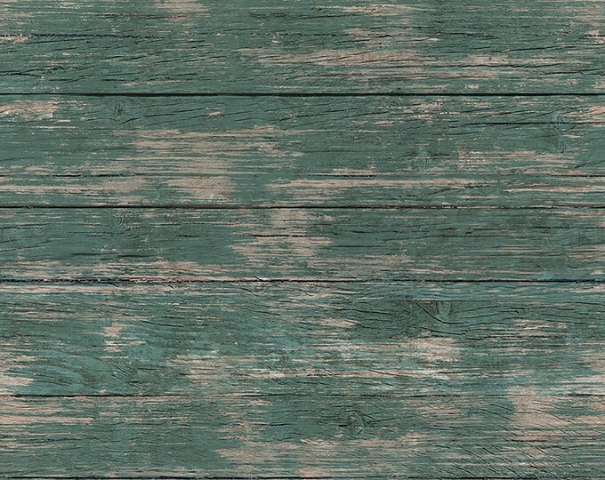 Spring Barn Quilts Barnwood Fabric // Riley Blake Designs C14334 Teal by the HALF YARD