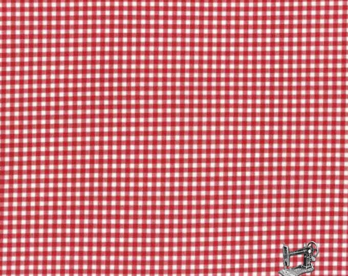 Red Gingham Check Fabric Quilter's First // Lecien Fabrics 530 by the Half Yard