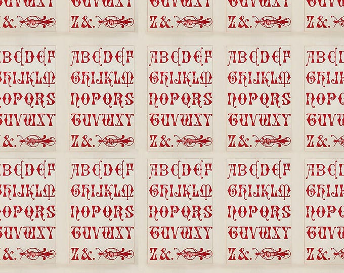 Tim Holtz Red Palette Typography Fabric // FreeSpirit PWTH224.RED by the Half Yard