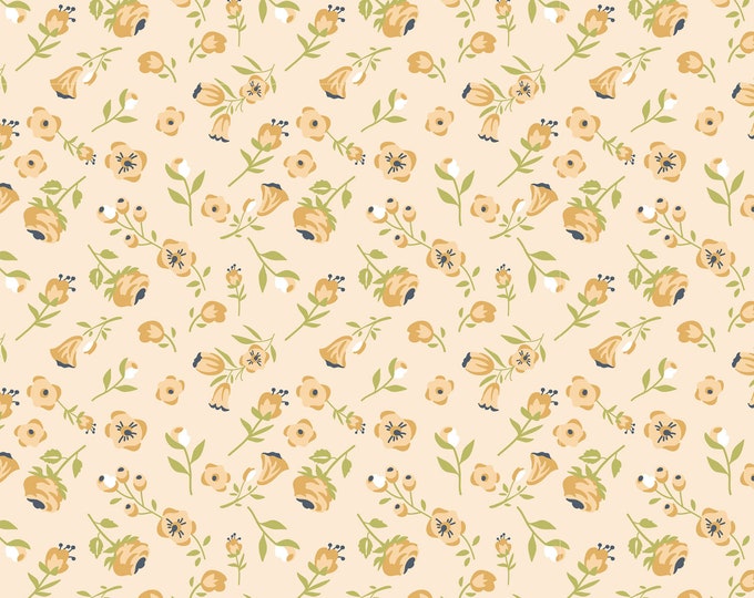 Daisy Mae Mini Mae Floral Fabric // Poppie Cotton POCDM20111 by the Half Yard