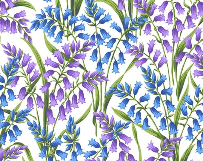 Secret Stream Bluebells Fabric // FreeSpirit PWSL098.BLUE by the Half Yard