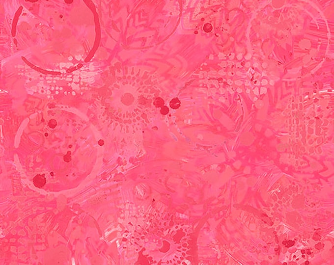 Textures Tonal Graffiti Fabric // FreeSpirit PWSP037.RASPBERRY by the Half Yard