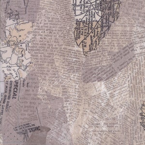 May include: A collage of vintage paper textures with a map of a region labeled "McHenry" and text that reads "Special Distributed Direct By Mail Offer Caves You", "british":