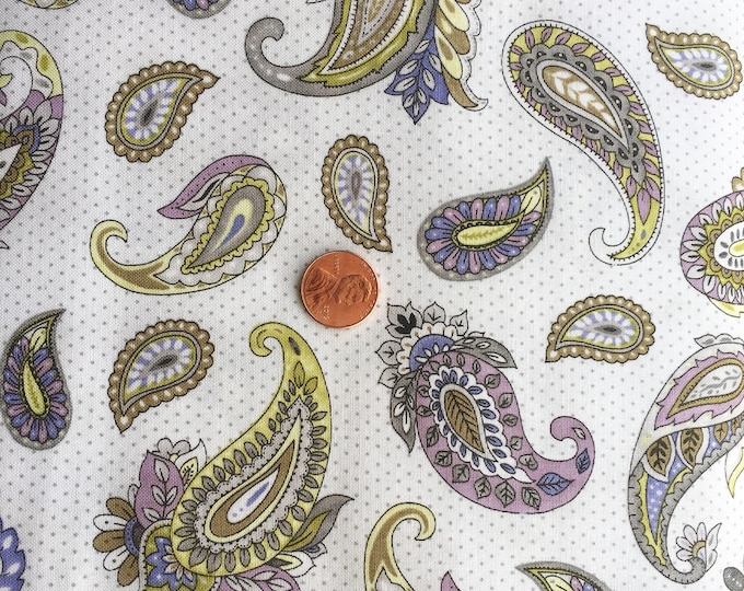 Chelsea Paisley Dots Fabric // Paintbrush Studio 120 2201 by the Half Yard