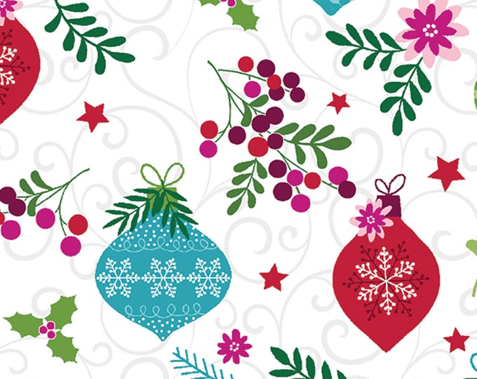 Hearty the Snowman Ornament Toss Fabric // Contempo 07571-09 by the HALF YARD