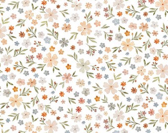 Spring Floral Fabric // Dear Stella-DNS2515 White by the Half Yard