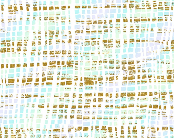 Shiny Objects Glitz and Glamour Silk Scarf Metallic Fabric // RJR Studios Opal RJ2804-OP3M by Half Yard