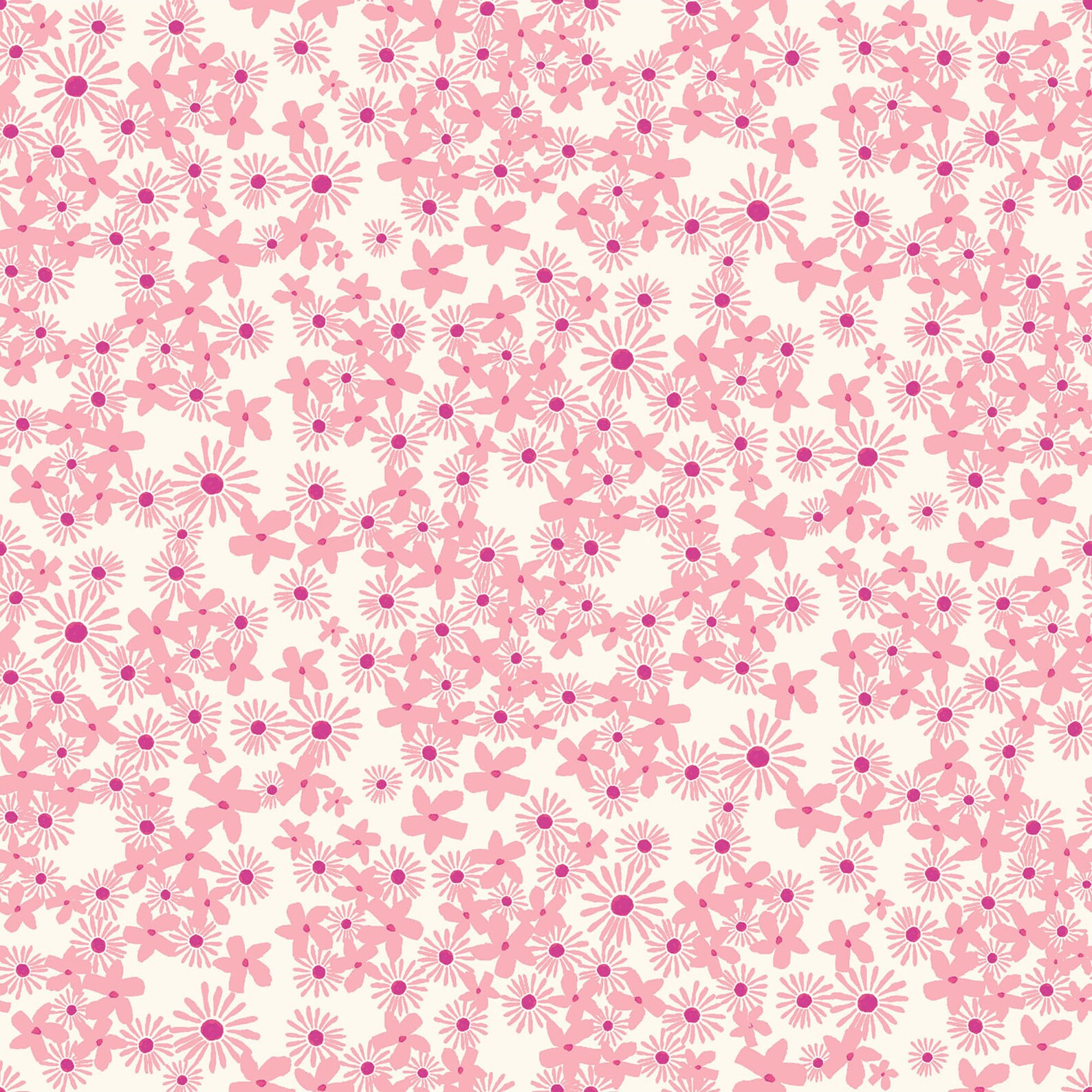 Painted Petals Daisy Fields Fabric // Clothworks Y307457 Etsy