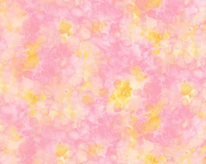 Solid-ish Watercolor Texture Fabric // Timeless Treasures KIM-C6100 Lemonade by the HALF YARD