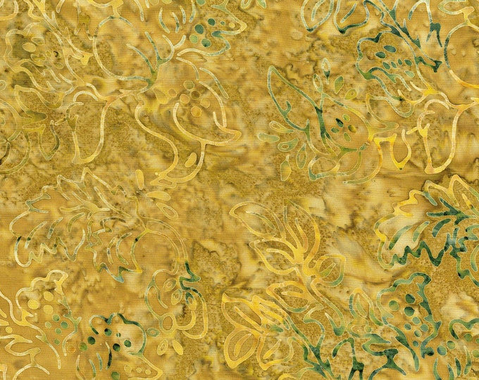 Malam Batiks IV Desert Jewel Box Fabric // RJR Studios 2979-006 Ocre by the Half Yard