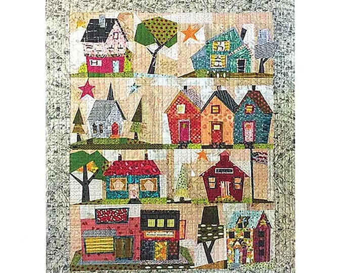 My Kinda Town Quilt Pattern by Laura Heine & Peggy Larsen for Fiberworks FWLHTOWN